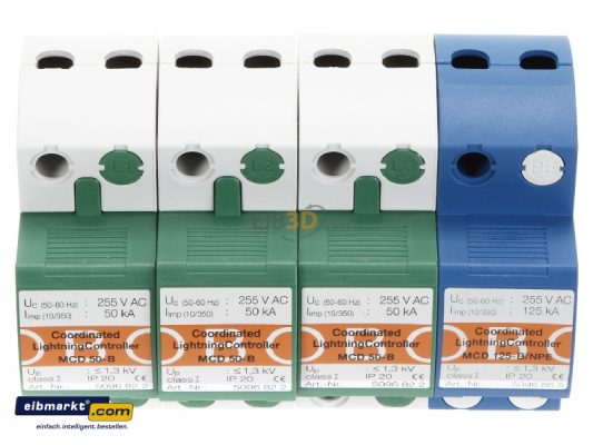 obo bettermann blitzstromableiter set f tt u tns netze mcd 50 b 3 1 mcd 50 b 3 1 4012195077091 ns5900140 05 533x400 - سرج ارسترهای کلاس B (تایپ 1)